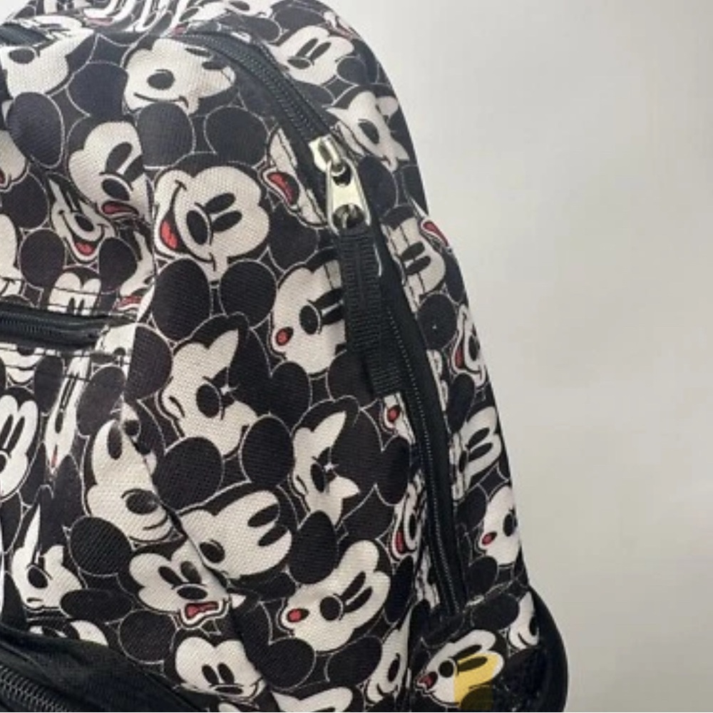 Disney Black and White Mickey Mouse Backpack - Picture 6 of 7